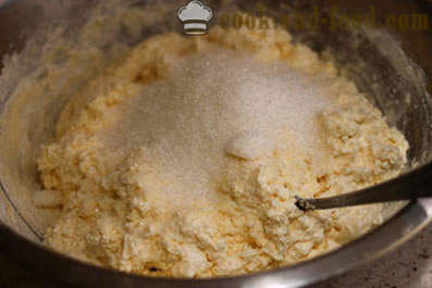 Yksinkertainen hunajaa juustokakku uunissa - askel askeleelta resepti
