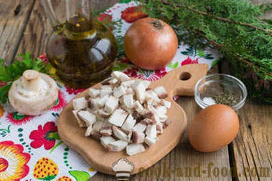 Pullistaa pullistaa leivonnaiset sieniä ja sipulia