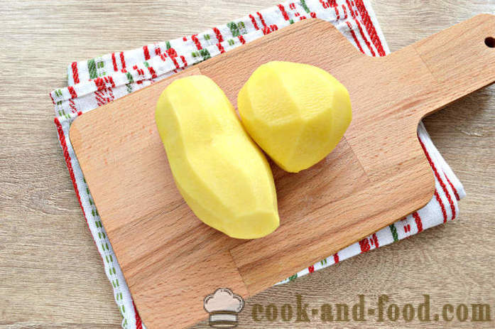 Paistetut perunat juusto - miten valmistaa herkullisia perunat juusto, askel askeleelta resepti kuvat