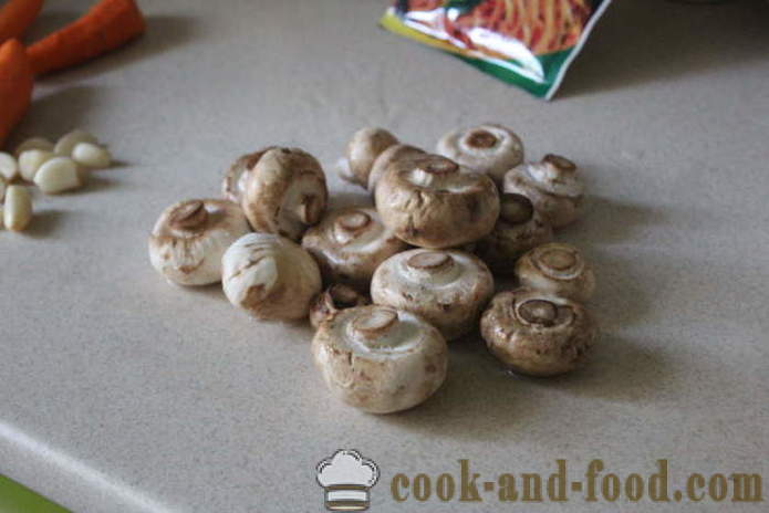 Sienet koreaksi - miten säilöä sieniä kotona, askel askeleelta resepti kuvat