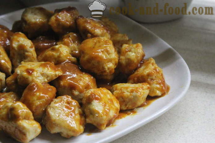 Mitboly Chicken - miten ruokaa lihapullat kastikkeessa, askel askeleelta valokuva-resepti kastike mitbolov
