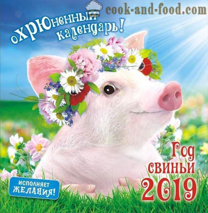 Kalenteri 2019 on Sian vuosi kuvia - Lataa ilmaiseksi Christmas kalenterin sikojen ja villisikojen