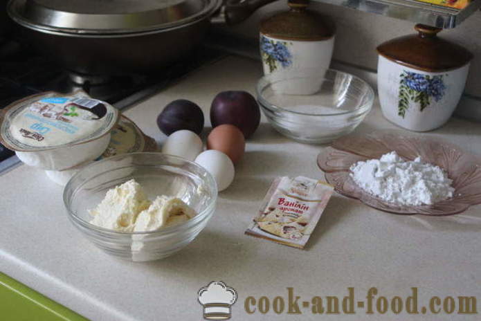 Juustokakku persikat - miten leipoa kakun, tuorejuustoa ja persikat, jossa askel askeleelta resepti kuvat