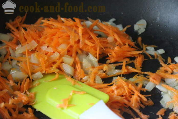 Paahdettu broilerin maksa kermaviili, porkkanat ja sipulit - miten ruokaa herkullinen broilerinmaksaa uunissa, jossa askel askeleelta resepti kuvat