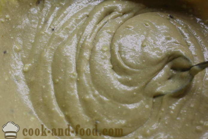 Kahvia ja muffinsseja uunissa hunaja - miten leipoa kakkuja kefir silikoni muotit, askel askeleelta resepti kuvat