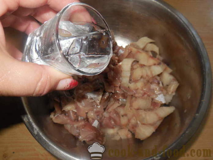 Heh kala Korean kotona - miten tehdä Hye kalaa, askel askeleelta resepti kuvat