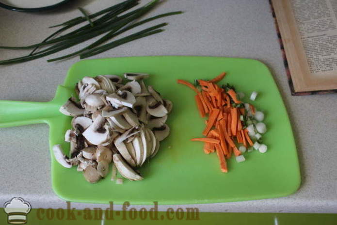 Tsekin peruna keitto sieniä - miten ruokaa Tsekin keitto sieniä, askel askeleelta resepti kuvat