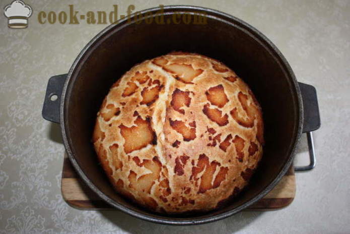 Kotitekoinen leipä rapeaksi uunissa - miten leipoa valkoista leipää kotona, askel askeleelta resepti kuvat