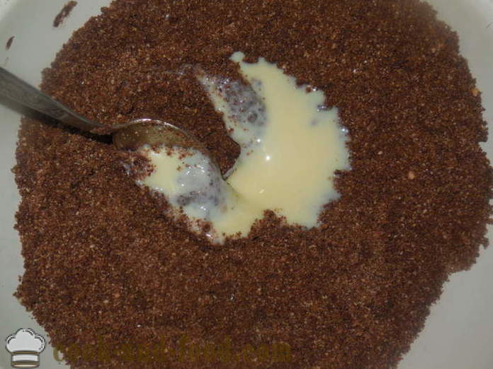 Kotitekoinen suklaakakku on tiivistetty maito perunat - miten ruokaa kakku perunat, askel askeleelta resepti kuvat