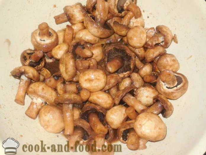 Sienet marinoituja soijakastike - miten paista sieniä grilli, askel askeleelta resepti kuvat