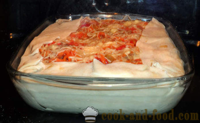 Ruokavalion lasagne vihanneksia ja lihaa - miten ruokaa lasagnea kotona, askel askeleelta resepti kuvat
