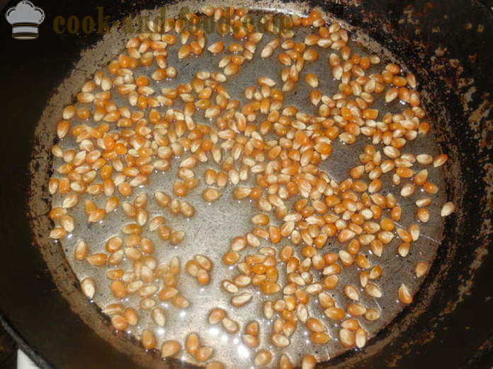 Suolaiset ja makeat popcorn pannulla - miten tehdä popcorn kotona kunnolla, askel askeleelta resepti kuvat