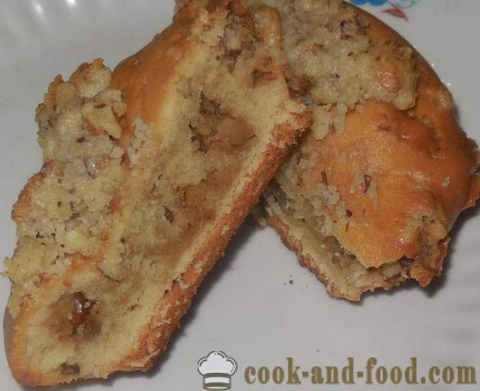 Yksinkertaisia ​​kakkuja smetanan pähkinät - miten leipoa kakkuja smetanan ja sooda uunissa, jossa askel askeleelta resepti kuvat