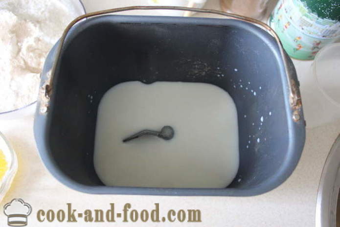 Maitomaista valkoista leipää Leipäkone - miten leipoa leipää maitoa, askel askeleelta resepti kuvat