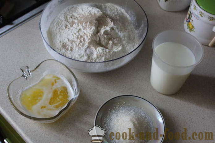 Maitomaista valkoista leipää Leipäkone - miten leipoa leipää maitoa, askel askeleelta resepti kuvat