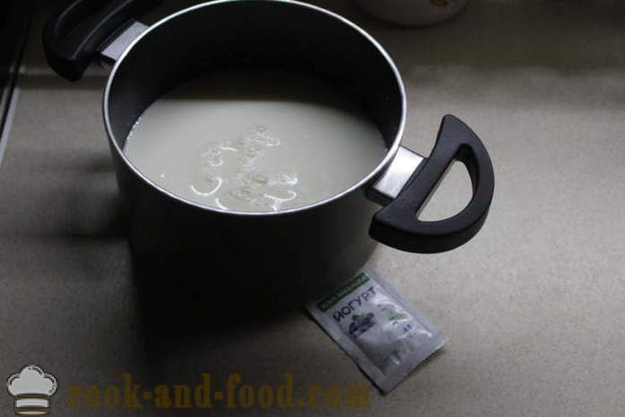 Kotitekoinen jogurtti maidosta käydä - miten tehdä jogurttia kotona, askel askeleelta resepti kuvat