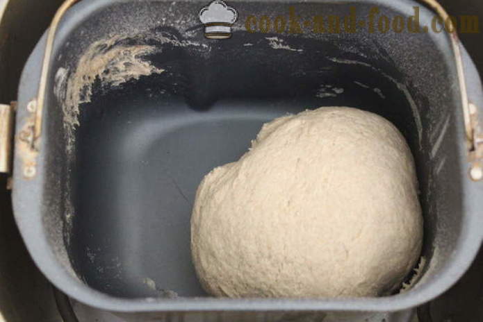 Maalaismainen leipä leipäkone rukiista ja koko vehnäjauhoja - miten leivän erilaisia ​​jauhoja leipäkone, askel askeleelta resepti kuvat
