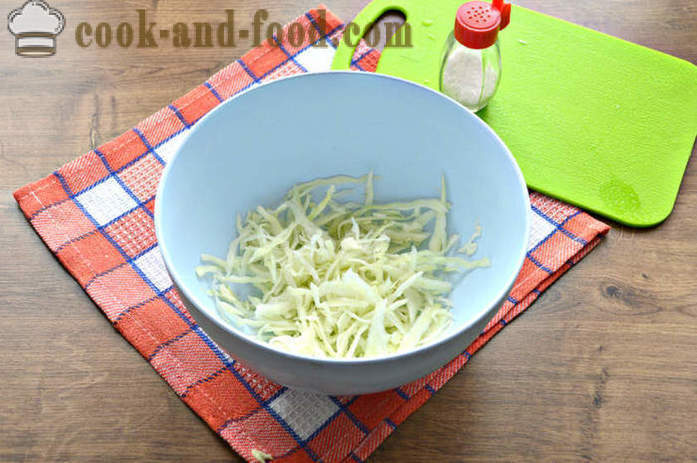 Salaatti daikon retiisi ja porkkana, omena ja kaali - miten valmistautua salaatti daikonia retiisi ja voita, jossa askel askeleelta resepti kuvat