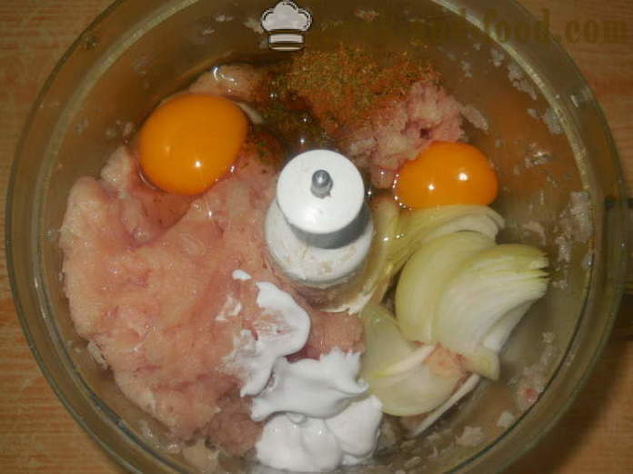 Kana vuoka uuniin - miten ruokaa vuoka jauhetun kanaa ja riisiä, askel askeleelta resepti kuvat