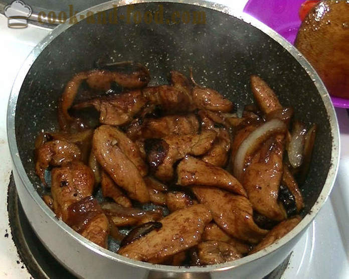 Kananrintaa Kiinan soijakastike - miten ruokaa kanaa kiinalainen kastike, askel askeleelta resepti kuvat