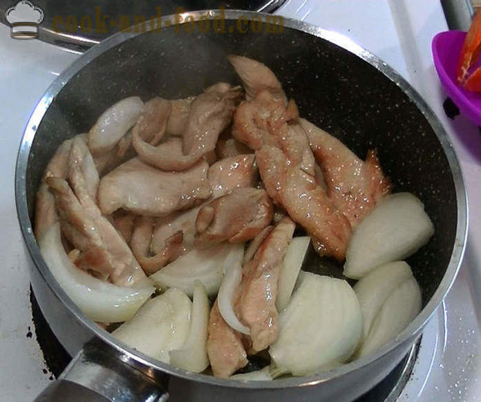 Kananrintaa Kiinan soijakastike - miten ruokaa kanaa kiinalainen kastike, askel askeleelta resepti kuvat