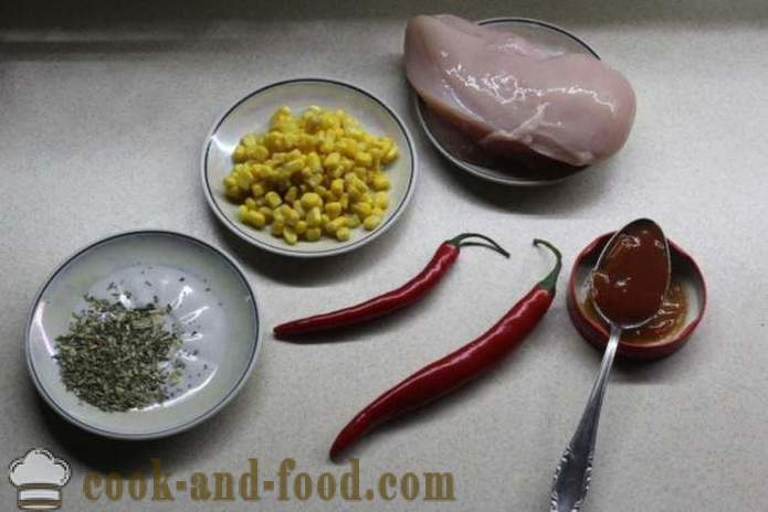 Kanaa kiinalainen hapanimelä kastike - miten ruokaa kana Kiinan, askel askeleelta resepti kuvat