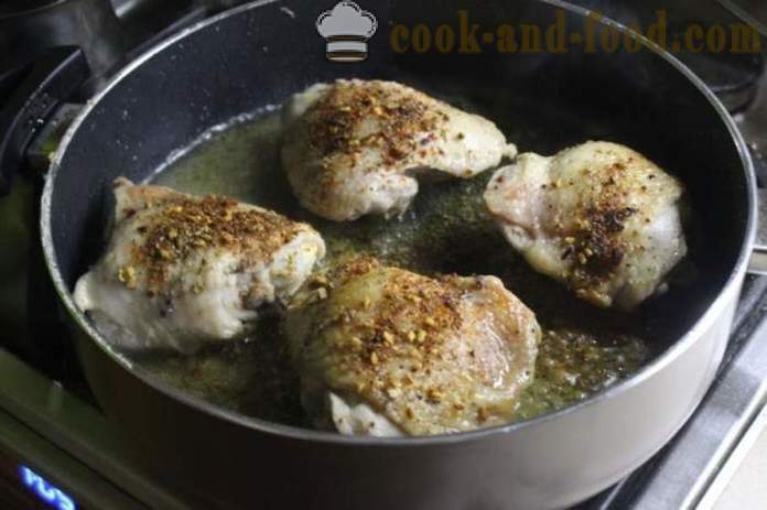 Chakhokhbili Chicken Georgian - miten ruokaa chakhokhbili kotona, askel askeleelta valokuva-resepti