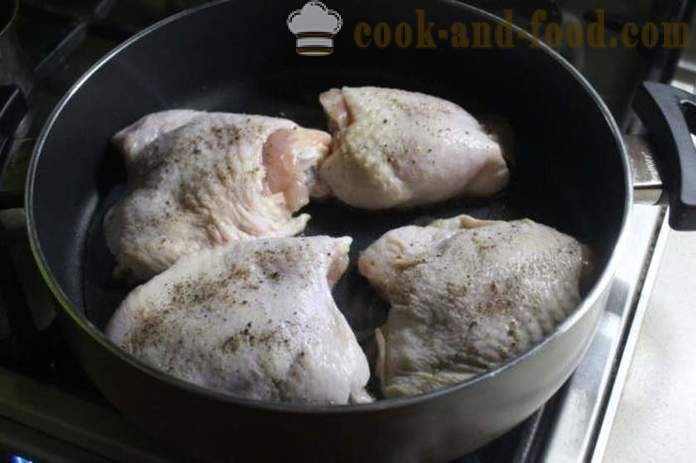 Chakhokhbili Chicken Georgian - miten ruokaa chakhokhbili kotona, askel askeleelta valokuva-resepti