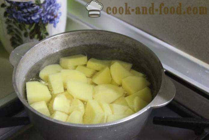 Pallot perunoita juustoa ja yrttejä öljy - miten perunakuulia juustoa, askel askeleelta resepti kuvat