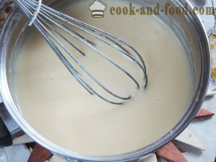 Kotitekoinen jäätelö tärkkelyksen maidon ja kerman - miten kotitekoista jäätelöä ilman munia, askel askeleelta resepti kuvat