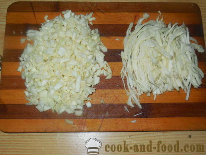 Kapustnyak herkullinen tuoretta kaalia ja hirssin - kapustnyak miten ruokaa tuoreista kaalia painekattilassa, askel askeleelta resepti kuvat