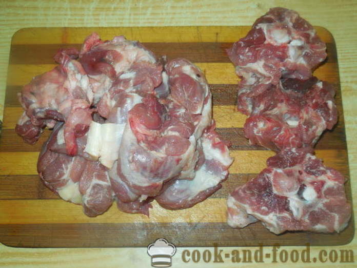 Couscous karitsan multivarka - miten ruokaa couscous multivarka lihaa, askel askeleelta resepti kuvat
