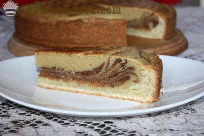 Täytekakku seepra italiaksi - miten kakku Zebra, askel askeleelta resepti kuvat