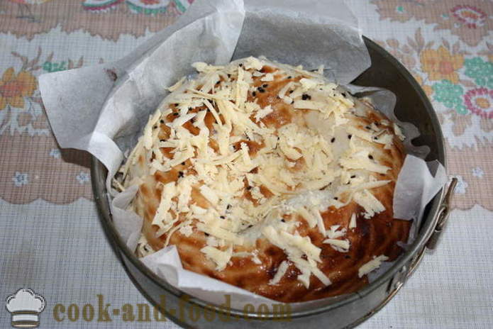 Uzbekki leipää juustoa uunissa - miten ruokaa kuuma voileipiä juustolla kotona, askel askeleelta resepti kuvat