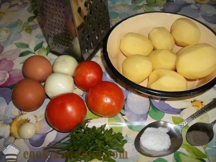 Lettuja valmistettu perunasta tomaatit - miten tehdä perunaohukaisia, jossa askel askeleelta resepti kuvat