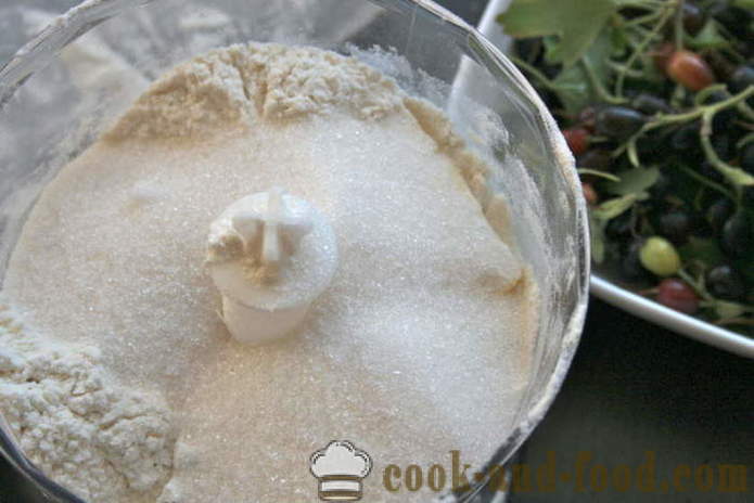 Ulkokokeet piirakka herukoita - miten tehdä hiekka kakku jauhetun testin askel askeleelta resepti kuvat