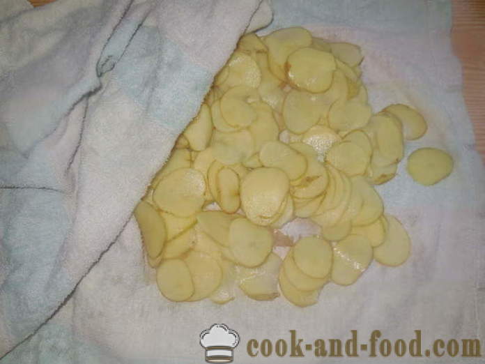 Hakkeen perunat pannulla - miten perunalastut talosta, askel askeleelta resepti kuvat