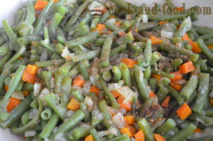 Delicious vihreät pavut - miten ruokaa vihreitä papuja, askel askeleelta resepti kuvat