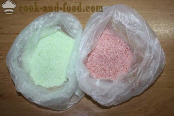Värilliset sokeri kädet - miten tehdä värillisiä sokeria kotona, askel askeleelta resepti kuvat
