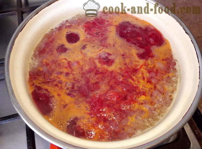 Keitto punajuurta ja Marinoitu tomaatti - miten ruokaa keittoa, askel askeleelta resepti kuvat