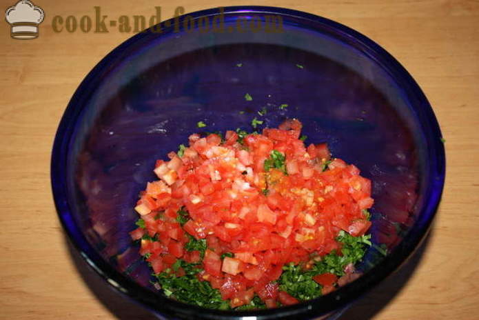 Tabula salaatti kuskus - miten valmistautua salaattia tabbouleh, askel askeleelta resepti kuvat