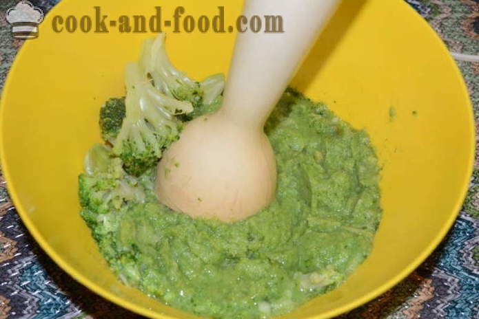 Herkullinen kasvis sose pakastetuista parsakaali - miten ruokaa parsakaali sose, askel askeleelta resepti kuvat