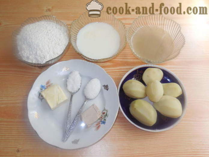 Kotileipää perunamuusin - miten ruokaa perunarieskaa kotona, askel askeleelta resepti kuvat