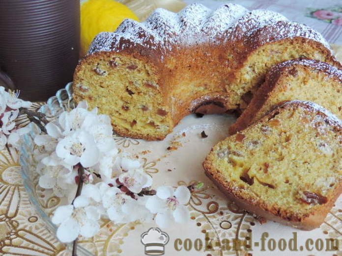 Herkullista kakkua smetanan - miten ruokaa muffinit kerma ja rusinoita, askel askeleelta resepti kuvat