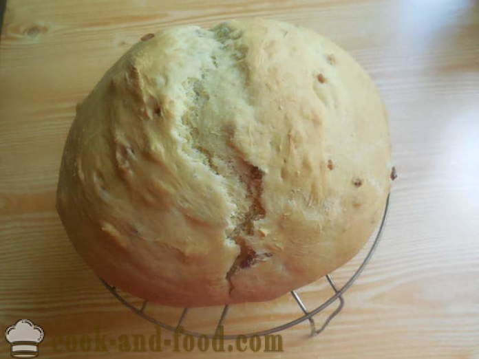 Kotiin Ukrainan leipää pekonia ja laardia - miten leipoa leipää leivän uuni kotona, askel askeleelta resepti kuvat