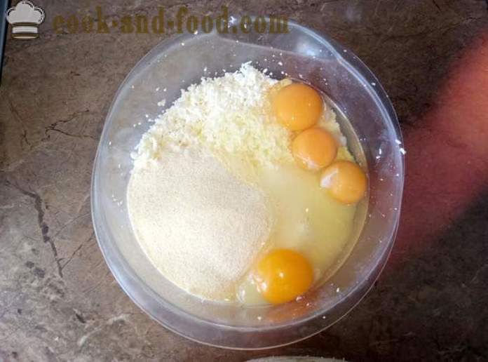 Rahka vuoka tuorejuustoa ja munia multivarka - miten tuorejuustoa vuoka multivarka, askel askeleelta resepti kuvat