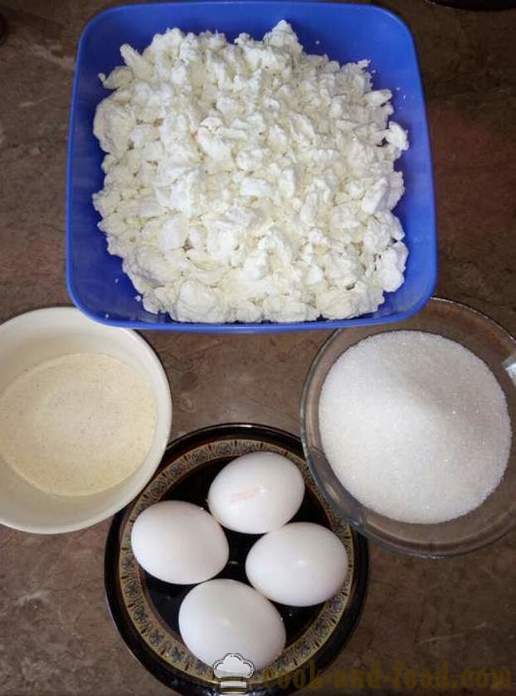 Rahka vuoka tuorejuustoa ja munia multivarka - miten tuorejuustoa vuoka multivarka, askel askeleelta resepti kuvat