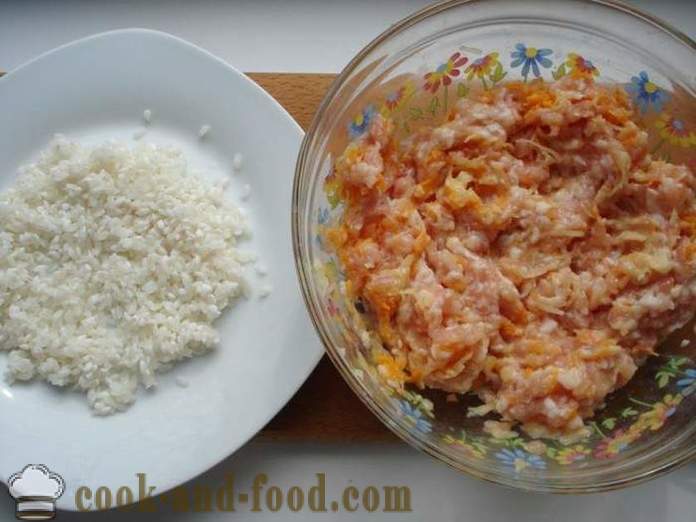 Ruokavalion lihapullia pari - miten ruokaa lihapullia, riisiä ja jauhelihaa multivarka, askel askeleelta resepti kuvat
