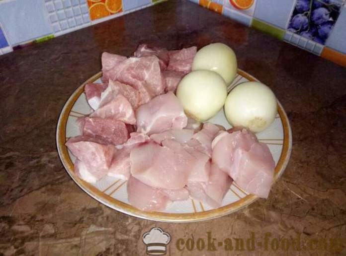 Herkullinen hampurilaiset sianliha ja kana - miten kyljykset sianlihaa ja kanaa, jossa askel askeleelta resepti kuvat
