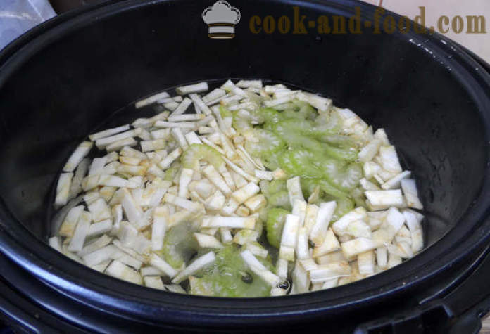 Selleri keitto laihtuminen - miten valmistautua keitto selleri laihtua, askel askeleelta resepti kuvat